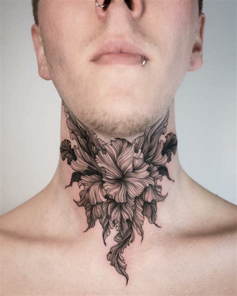 throat tattoo men